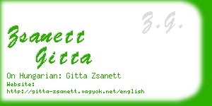 zsanett gitta business card